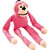 Brinquedo Mordedor Pelúcia Pet Macaco Adote Rosa Jambo - Imagem 4