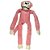 Brinquedo Jambo Mordedor Pelúcia Macaco Kelev Rosa - Tamanho G - Imagem 2