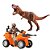 Dinossauro Tiranossauro Rex com Veículo e Acessórios - DinoPark Hunters - Imagem 2