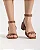 Sandália de Salto Quadrado Feminina com Tira Trançada 4 CM - A02 Bronze - Imagem 2