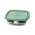 Conjunto 5 Potes Vasilhas Plástica Quadrada Multiuso Linha Fácil Com Tampa 530 ml Cada - SANREMO - Imagem 1