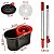Mop Giratório Cabo Inox Limpeza Balde 8L Esfregão 360 Powermaid - Imagem 5