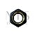 Porca Sextavada com Inserto em PP DN 3/4 Branco/ Preto - Imagem 1
