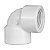 Cotovelo PVC Branco com Rosca 3/4" X 3/4" - Imagem 1