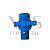Registro PVC Esfera Rosca Macho/Femea 3/4" Azul - Polierg - Imagem 2