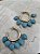Argola com pingentes turquesa - Imagem 2