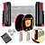 Kit Tenis de Mesa Gold Sports Gold Pro 2 Raquetes 3 Bolas 3 Estrelas Suporte com Rede Retrátil - Imagem 1