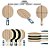 Kit De Tênis De Mesa Loki RXTON 6.0 Star Carbon - 1 raq 1 bolsa e 3 bolas Gold Sports - Imagem 5