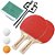 Kit Ping Pong Gold Sports Lazer - 2 raques 3 bolas rede e suporte - Imagem 2
