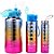 Kit 3 Garrafas Squeeze Plástica Gold Sports IIII Degrade  Adesivos BPA-FREE 2 Lts, 800ml e 280ml - Imagem 12