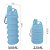 Garrafa Silicone Gold Sports Walk Retrátil Dobrável Portátil 500ml -BPA FREE - Imagem 4