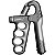 Hand Grip Gold Sports Garra  Com Carga de 5 a 100 kgs - Mola Aço Carbono com Contador - Imagem 1