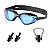 Kit Óculos De Natação Gold Sports Lince Demi Mirror HD-Mesh Bag -Clip Nasal  e Protetor de Ouvido - Imagem 1