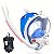 Mascara Subaquática de de Mergulho Gold Sports Full Face Maui Double Snorkel - Imagem 1