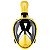 Mascara Subaquática de de Mergulho Gold Sports Racer Full Face Com Snorkel - Imagem 8