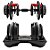 Halter Smart Gold Sports Dumbbell Ajustável Até 24kg - Multinível - Imagem 3