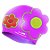 Touca De Natação Gold Sports Kids Flower De Silicone - Imagem 3