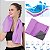 Kit Toalha de Microfibra Gold Sports Com Capa de Silicone e Mosquetão Ice Cool - 30x88 cms - Imagem 2