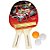 Kit Tenis de Mesa Gold Sports Pro Lazer - 2 Raquetes e 3 Bolas - Imagem 1
