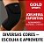 Joelheira De Compressão Gold Sports Elástica Estabilidade e Fortalecimento - Imagem 5