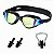 Kit Óculos De Natação Gold Sports Lince Demi Mirror HD-Mesh Bag -Clip Nasal  e Protetor de Ouvido - Imagem 1