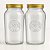 Kit 2 Potes De Vidro Americano Vintage Retro 1,5l Nadir - Imagem 1