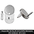 Kit Fixação Assento Sanitário Estilo Docol Prateado Moderno De Aço Inox - Imagem 3