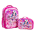 Kit Mochila Unicórnio Rosa Infantil com Lancheira e Estojo - Imagem 3