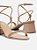AREZZO SANDÁLIA SALTO BLOCO TIRAS BLUSH BEIGE - Imagem 3