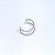 PIERCING FAKE 2 FIOS LARGOS RODIO BRANCO - P1 - Imagem 1