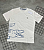 Camiseta Peruana Lacoste Branco | Azul - CP109 - Imagem 1