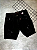 Bermuda Jogador City Denim Preto Pintado - BJ009 - Imagem 1
