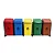 Conjunto Coleta Seletiva 100L Com 05 lixeiras. - Imagem 1