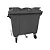 Container Plástico Cinza 1000 Litros Com Pedal - Imagem 1