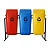 Conjunto Coleta Seletiva de 60L Kit com 03 lixeiras - Imagem 1