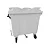 Container Plástico 1000 Litros Com Pedal Branco - Imagem 1
