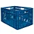 Caixa Plástica Agrícola Vazada - 30kg 60 Litros AZUL - Imagem 1