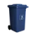 Coletora Plástica Com Rodas - 240 Litros - Azul - Mod. Europeu - Nobre - Imagem 1