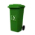 Coletora Plástica c/ Rodas – 120l – Verde– Mod. Europeu – Nobre - Imagem 1