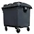 Container de Lixo ou Lixeira Cinza em Plástico 1000L - Imagem 2