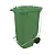 Carro Coletor 240 Litros Verde Com Pedal - Imagem 1