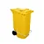 Carro Coletor 240 Litros Amarelo Com Pedal - Imagem 1