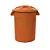 Cesto de Lixo 100 Litros Com Tampa Marrom - Imagem 1