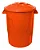 Cesto de Lixo 100 Litros Com Tampa Laranja - Imagem 1