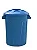 Cesto de Lixo 100 Litros Com Tampa Azul - Imagem 1