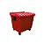 Contentor Plástico 500 Litros Vermelho - Imagem 1