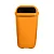 Lixeira Individual Coleta Seletiva Com Suporte Plástico Laranja 50L - Imagem 1