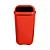 Lixeira Individual Coleta Seletiva Com Suporte Plástico Vermelha 50L - Imagem 1