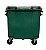 Container de Lixo ou Lixeira Verde em Plástico 1000L - Imagem 3