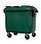 Container de Lixo ou Lixeira Verde em Plástico 1000L - Imagem 2